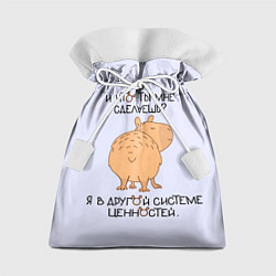 Мешок для подарков Капибара: что ты мне сделаешь я в другой системе, цвет: 3D-принт