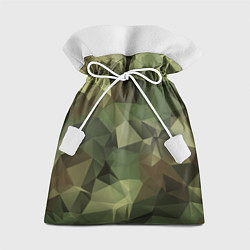 Мешок для подарков Полигональный камуфляж, цвет: 3D-принт