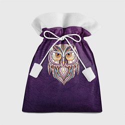 Мешок для подарков Расписная сова, цвет: 3D-принт