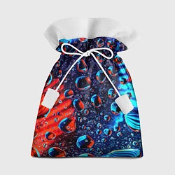 Мешок для подарков Капли на стекле, цвет: 3D-принт