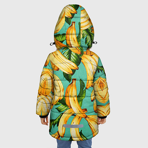 Зимняя куртка для девочки Банан / 3D-Черный – фото 4