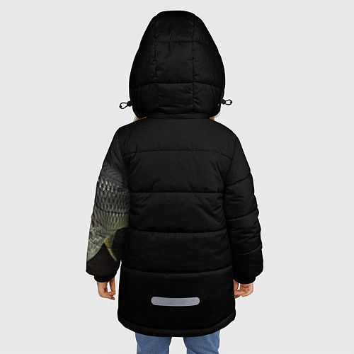 Зимняя куртка для девочки The best fisherman / 3D-Черный – фото 4