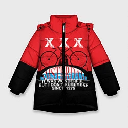 Куртка зимняя для девочки Amsterdam t-shirt, цвет: 3D-черный