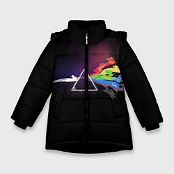 Куртка зимняя для девочки Покемоны, цвет: 3D-черный