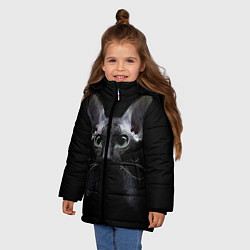 Куртка зимняя для девочки Сфинкс 2, цвет: 3D-светло-серый — фото 2