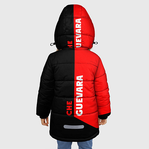 Зимняя куртка для девочки Че Гевара / 3D-Черный – фото 4