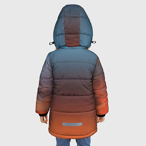 Зимняя куртка для девочки Танковые войска РФ / 3D-Черный – фото 4