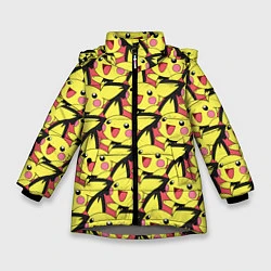 Зимняя куртка для девочки Pikachu