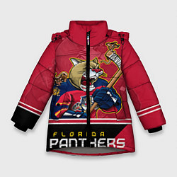 Куртка зимняя для девочки Florida Panthers, цвет: 3D-светло-серый