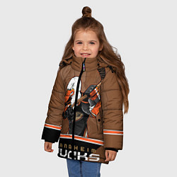 Куртка зимняя для девочки Anaheim Ducks, цвет: 3D-черный — фото 2