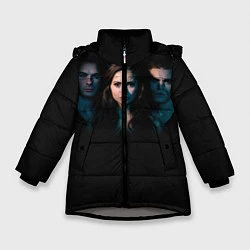 Куртка зимняя для девочки Vampire Trio, цвет: 3D-светло-серый