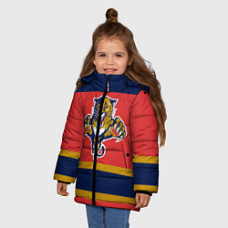 Куртка зимняя для девочки Florida Panthers цвета 3D-черный — фото 2