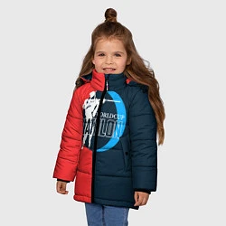 Куртка зимняя для девочки Biathlon worldcup, цвет: 3D-черный — фото 2