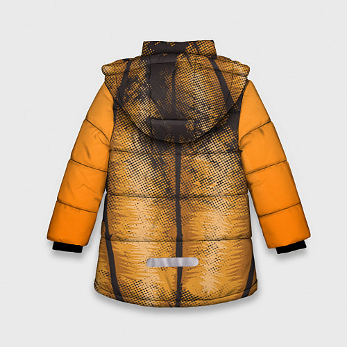 Зимняя куртка для девочки Helloween squash / 3D-Черный – фото 2