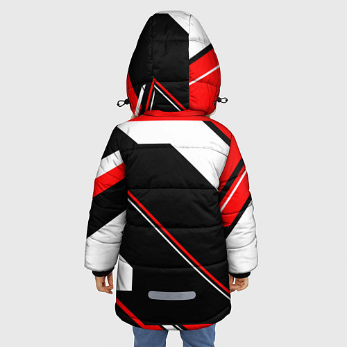 Зимняя куртка для девочки CS:GO Cyrex Style / 3D-Светло-серый – фото 4
