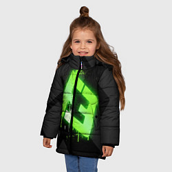 Куртка зимняя для девочки Flipsid3: Black collection, цвет: 3D-черный — фото 2