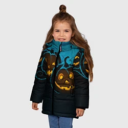 Куртка зимняя для девочки Halloween3, цвет: 3D-черный — фото 2