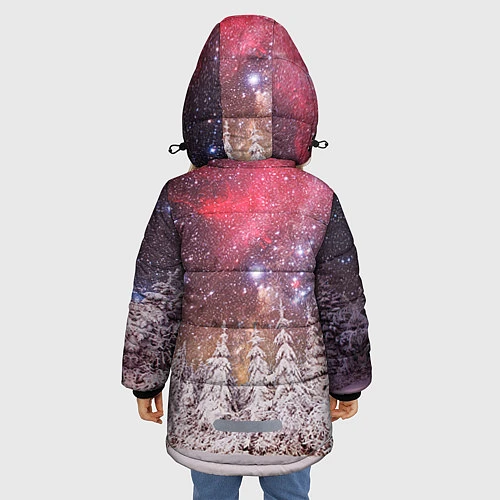 Зимняя куртка для девочки Лучшей тетё / 3D-Черный – фото 4
