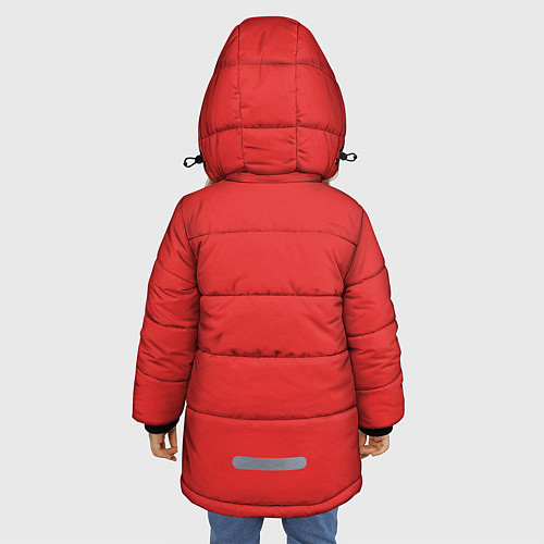 Зимняя куртка для девочки Гомер медитирует / 3D-Черный – фото 4