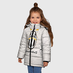 Куртка зимняя для девочки Juventus3, цвет: 3D-красный — фото 2
