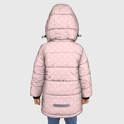 Зимняя куртка для девочки Мама лучшей дочки / 3D-Черный – фото 4