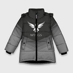 Куртка зимняя для девочки Wings Uniform, цвет: 3D-черный