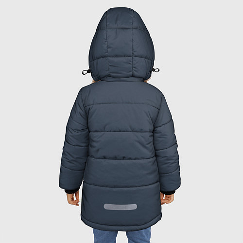 Зимняя куртка для девочки Осенний медведь / 3D-Черный – фото 4
