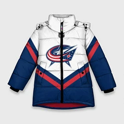 Куртка зимняя для девочки NHL: Columbus Blue Jackets, цвет: 3D-красный