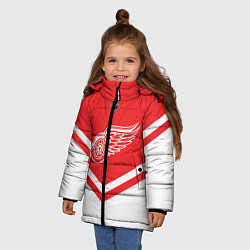 Куртка зимняя для девочки NHL: Detroit Red Wings, цвет: 3D-черный — фото 2