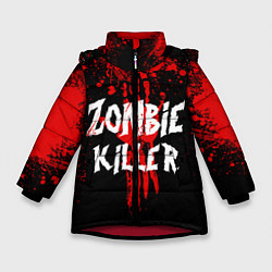 Куртка зимняя для девочки Zombie Killer, цвет: 3D-красный
