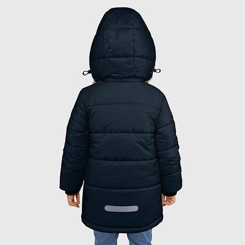 Зимняя куртка для девочки Подводная охота / 3D-Черный – фото 4