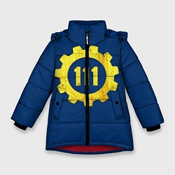 Куртка зимняя для девочки Vault 111, цвет: 3D-красный
