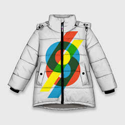 Куртка зимняя для девочки 69, цвет: 3D-светло-серый