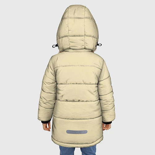 Зимняя куртка для девочки Медведь в горах / 3D-Черный – фото 4