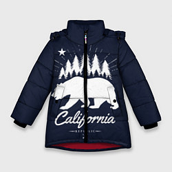 Куртка зимняя для девочки California Republic, цвет: 3D-красный