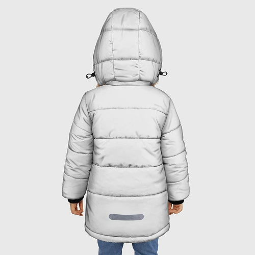 Зимняя куртка для девочки Счастливый медведь / 3D-Черный – фото 4