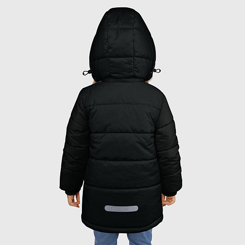 Зимняя куртка для девочки Undertale / 3D-Черный – фото 4