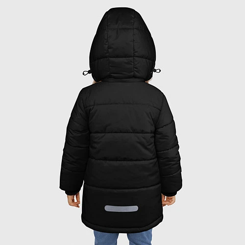 Зимняя куртка для девочки Sherlock Smile / 3D-Черный – фото 4