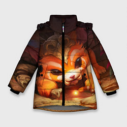 Куртка зимняя для девочки Gnar, цвет: 3D-светло-серый