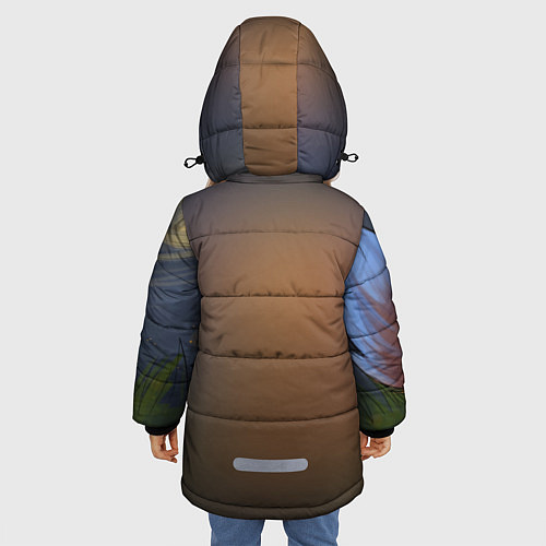 Зимняя куртка для девочки Гнар / 3D-Черный – фото 4