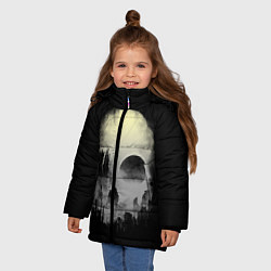Куртка зимняя для девочки Мертвый туман, цвет: 3D-черный — фото 2