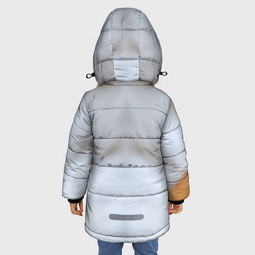 Зимняя куртка для девочки Зимняя лиса / 3D-Черный – фото 4