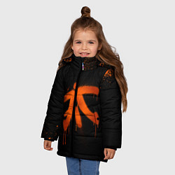 Куртка зимняя для девочки Fnatic: Black collection, цвет: 3D-черный — фото 2