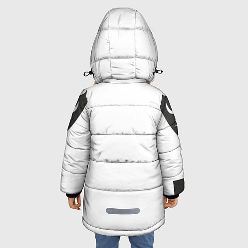Зимняя куртка для девочки Сова: пора в отпуск! / 3D-Черный – фото 4