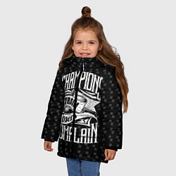 Куртка зимняя для девочки Champions Train, цвет: 3D-черный — фото 2