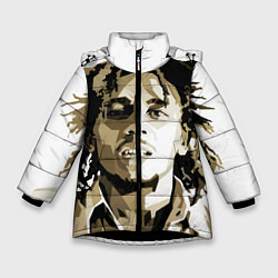 Куртка зимняя для девочки Bob Marley: Mono, цвет: 3D-черный