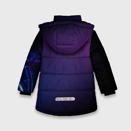 Зимняя куртка для девочки Malzahar / 3D-Светло-серый – фото 2