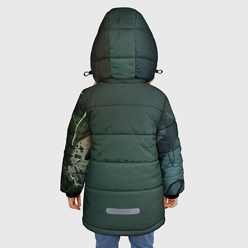 Зимняя куртка для девочки Маокай / 3D-Черный – фото 4