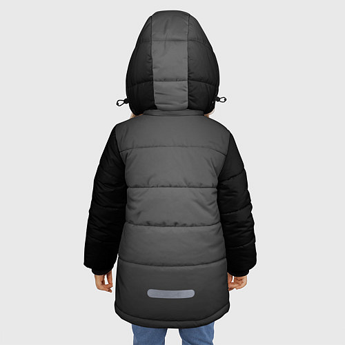 Зимняя куртка для девочки Олаф / 3D-Черный – фото 4