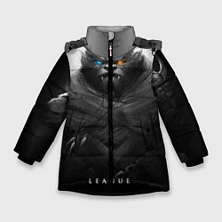 Куртка зимняя для девочки Rengar LoL, цвет: 3D-черный